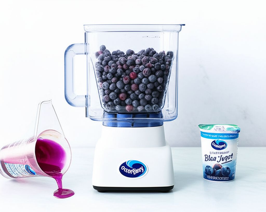 Frozen Blueberry Yogurt Pops
