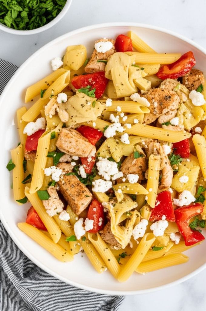 Greek Penne and Chicken