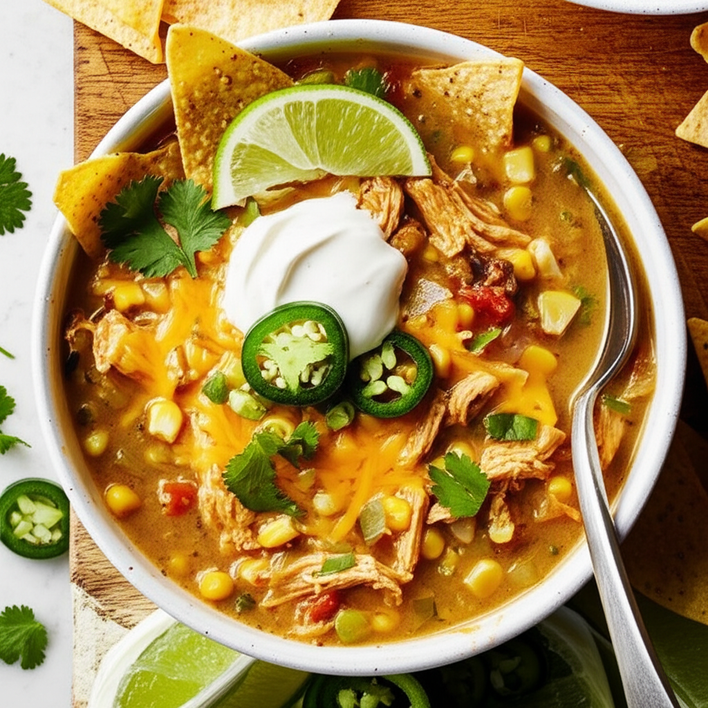 Green Chicken Enchilada Soup