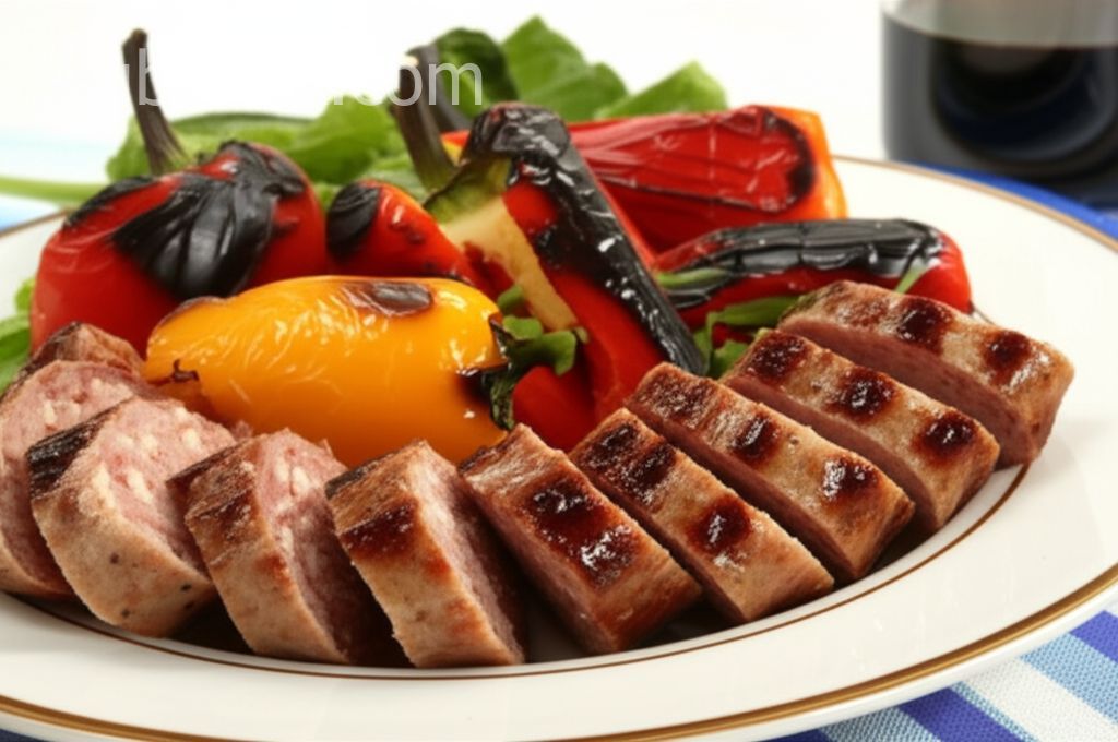 Grilled Sausage with Pepperonatta