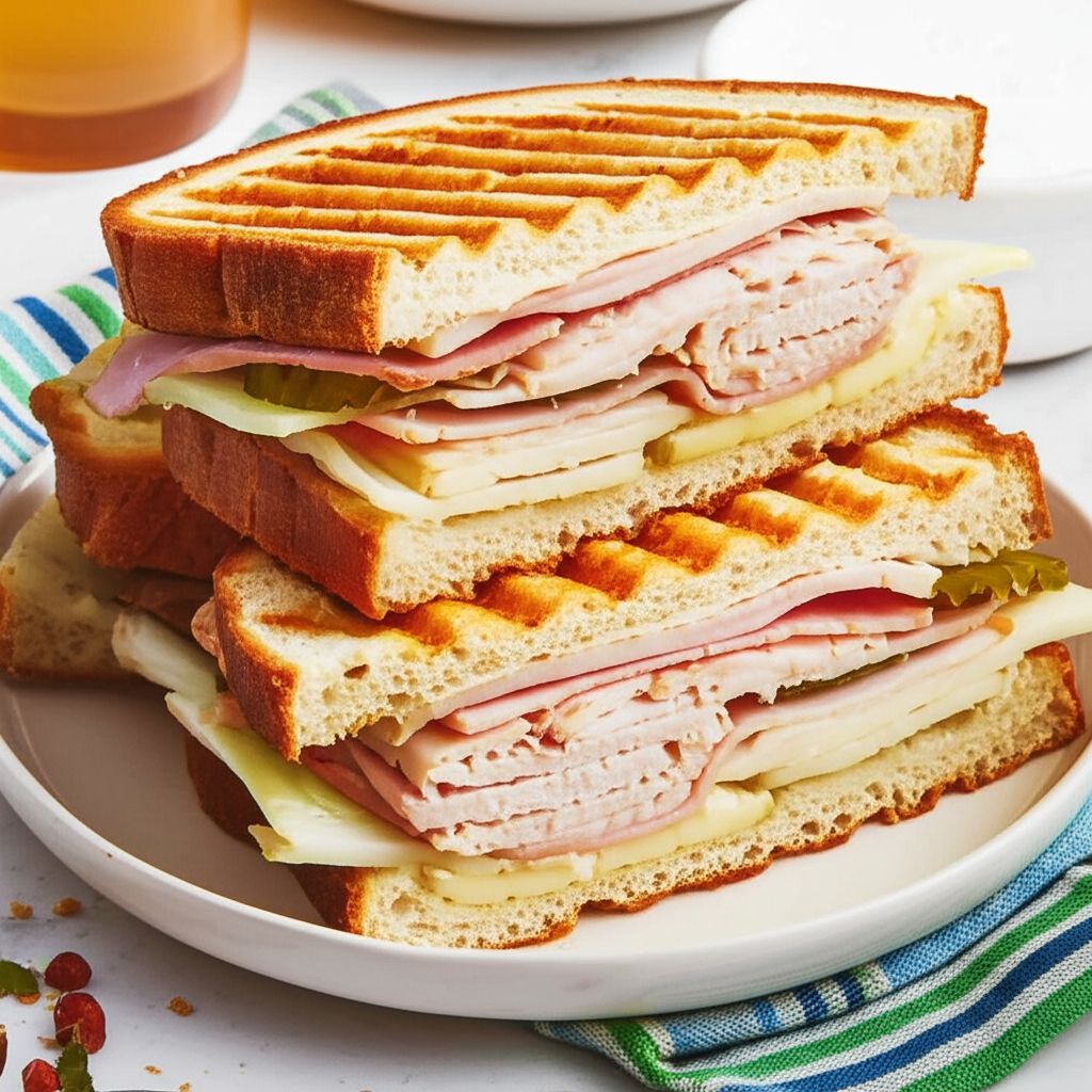 Grilled Turkey Cuban Sandwiches