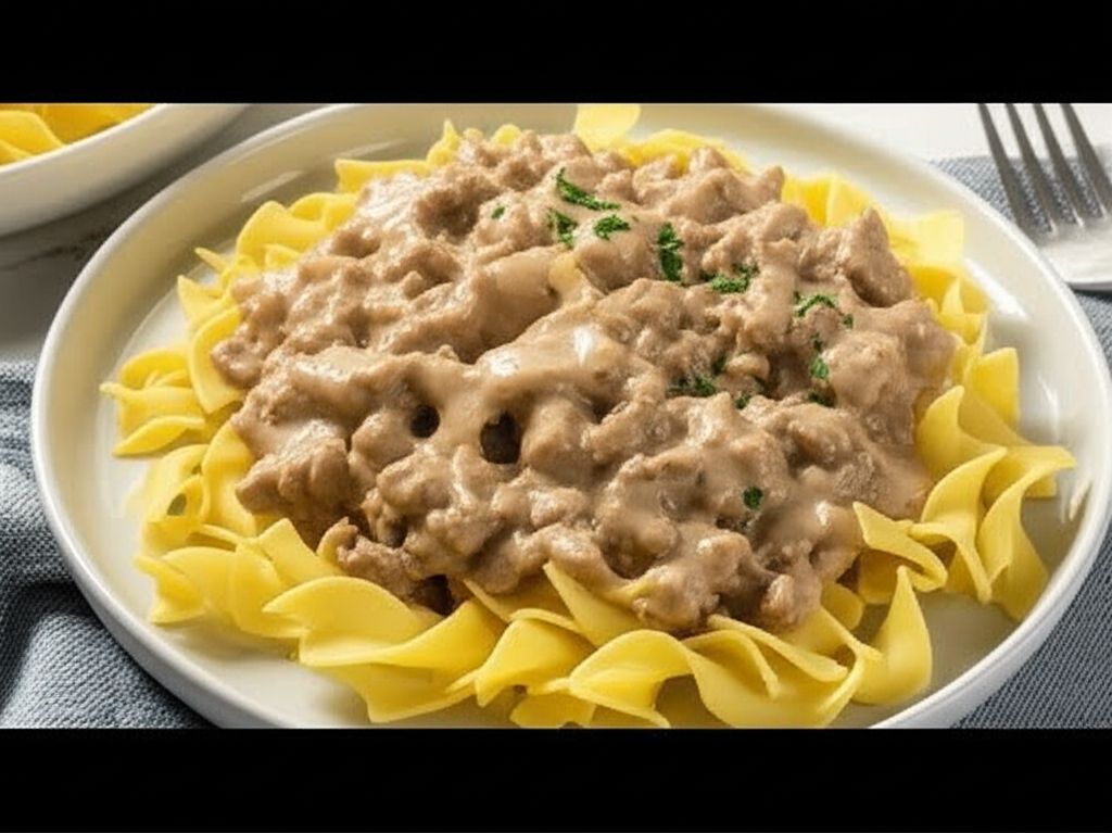 Ground Turkey Stroganoff