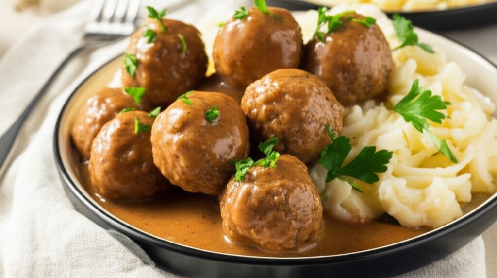 Healthier Swedish Meatballs