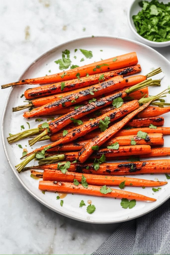 Hot Honey Grilled Carrots