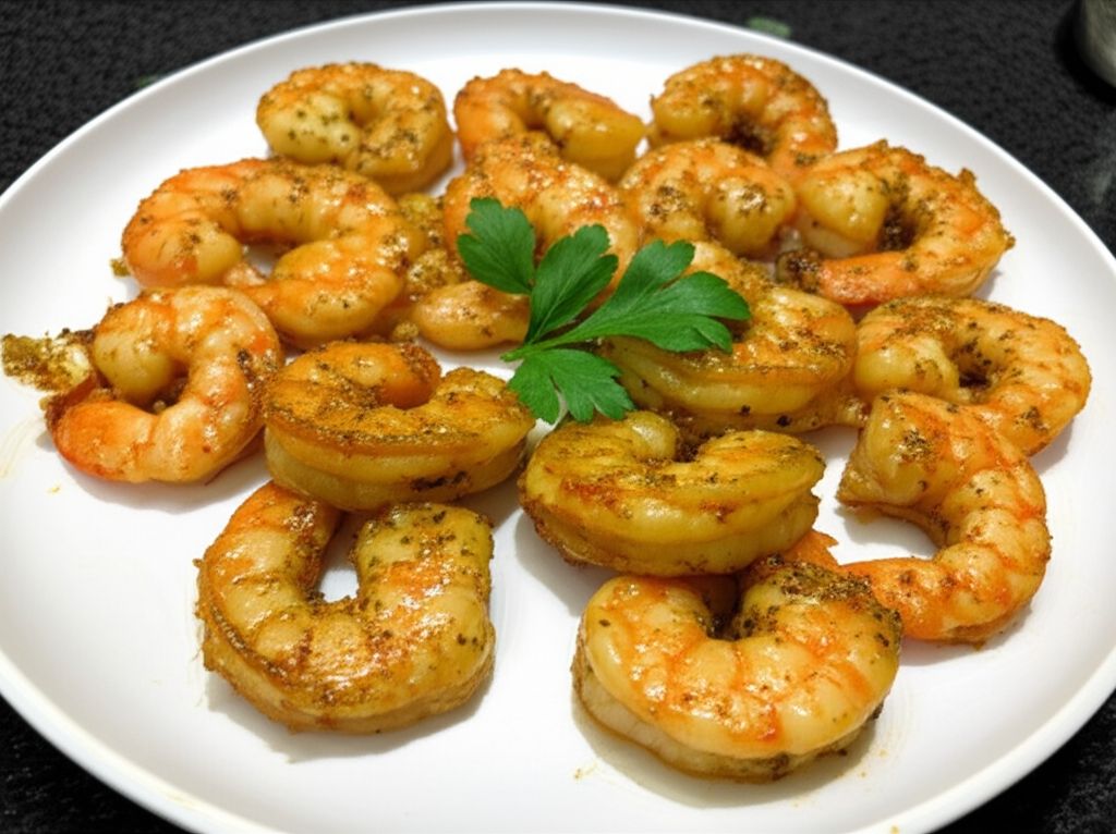 Lemon Pepper Shrimp with Mustard