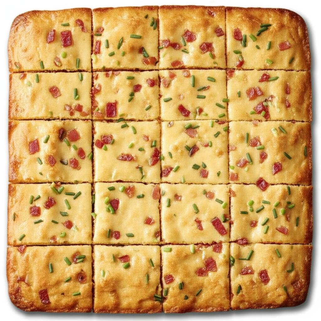 Maple Glazed Bacon and Chive Shortbread