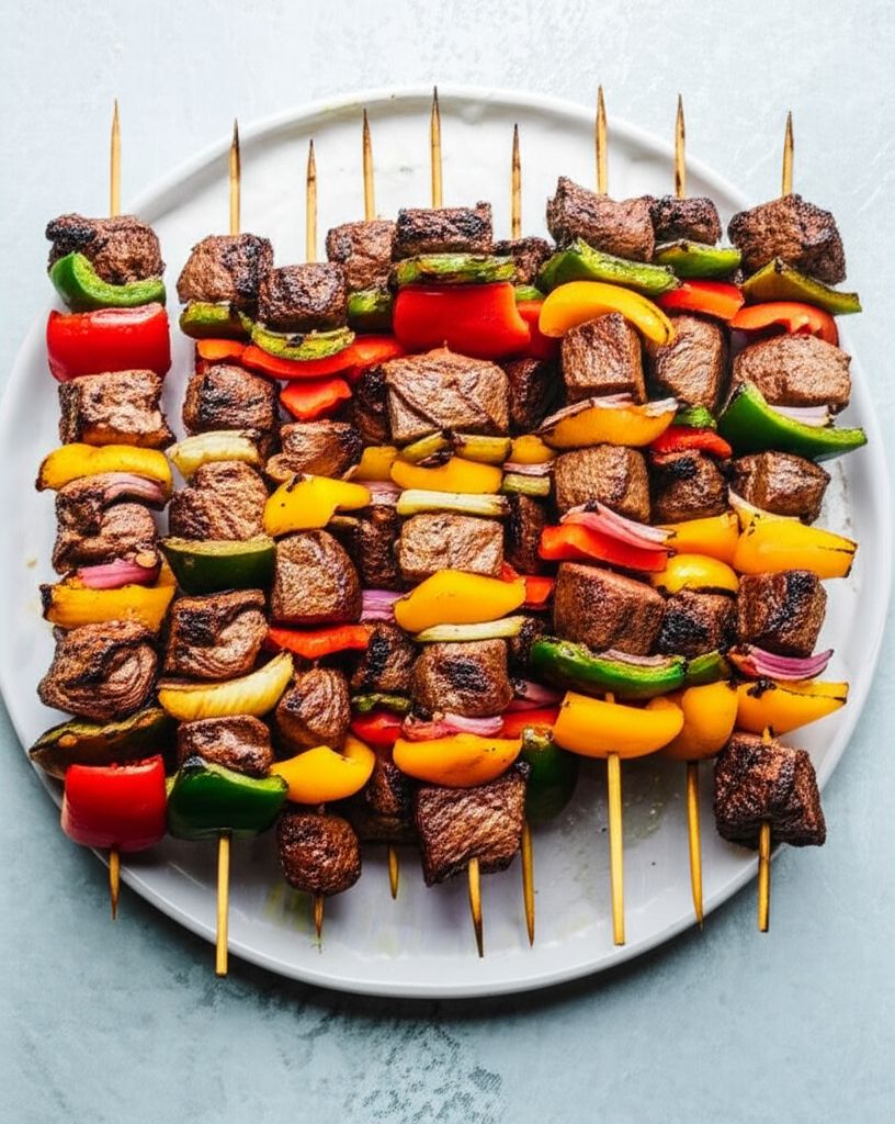 Marinated Kebabs with Maille® Dijon Originale Mustard