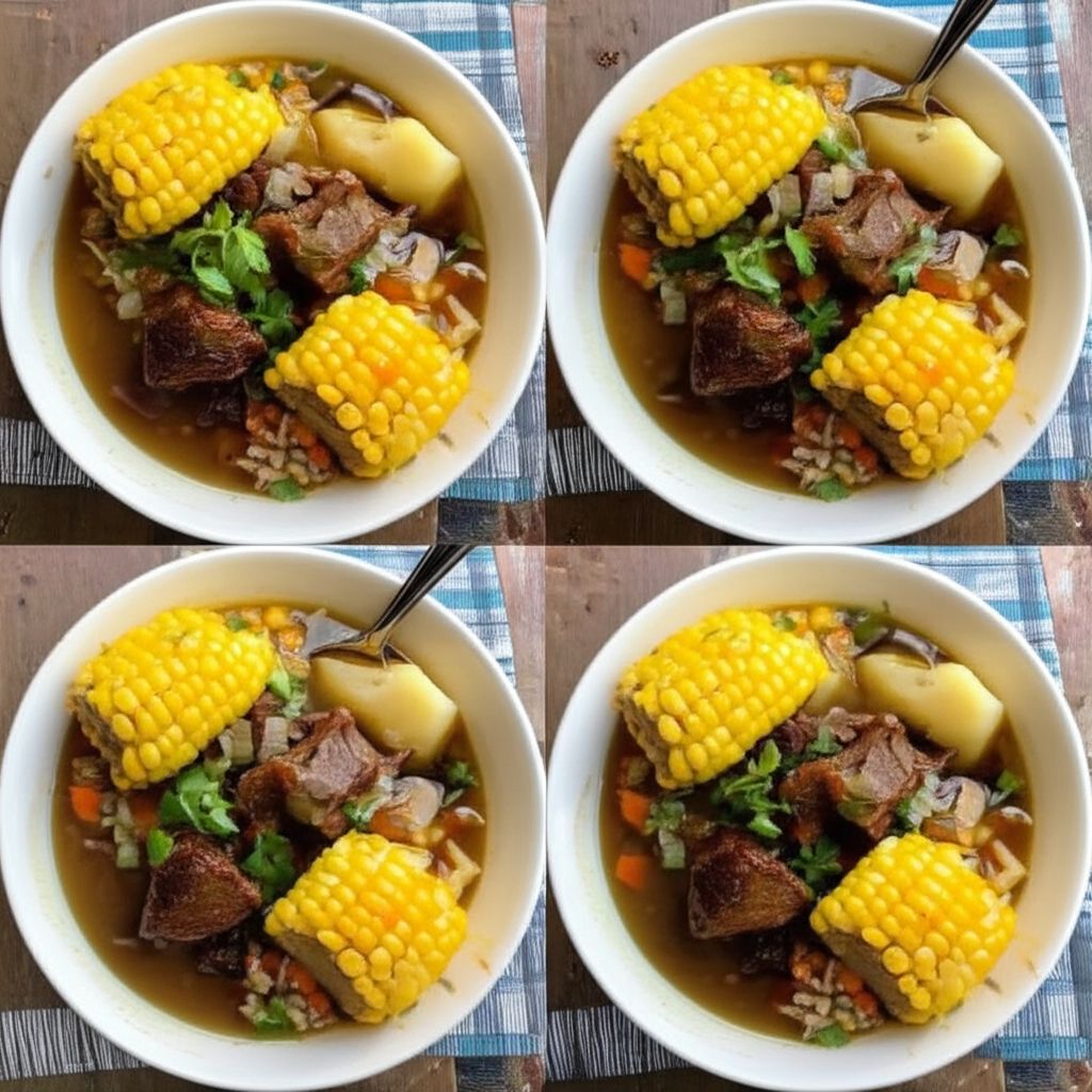 Mexican Oxtail Beef Soup