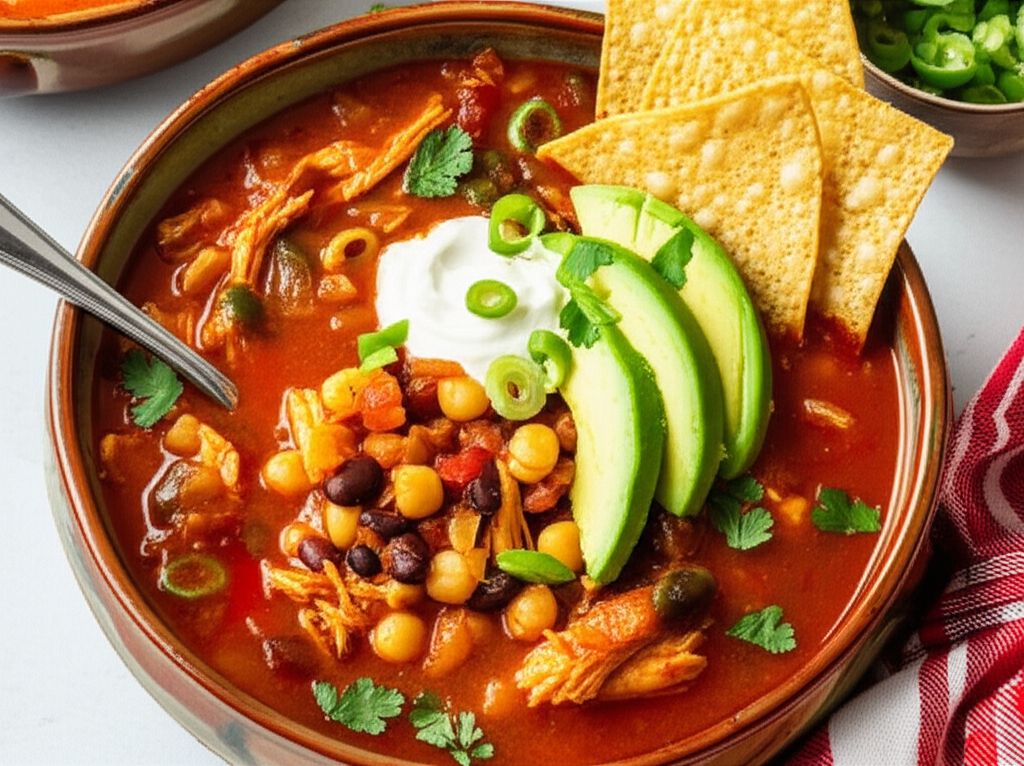 Mexican Shredded Chicken Soup