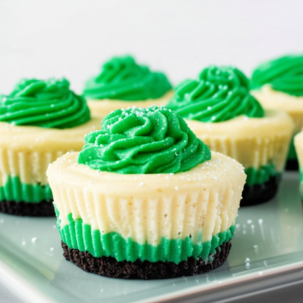 Minty Mini Cheesecake Bites