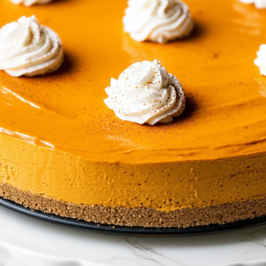 No-Bake Layered Pumpkin Spice Cheesecake