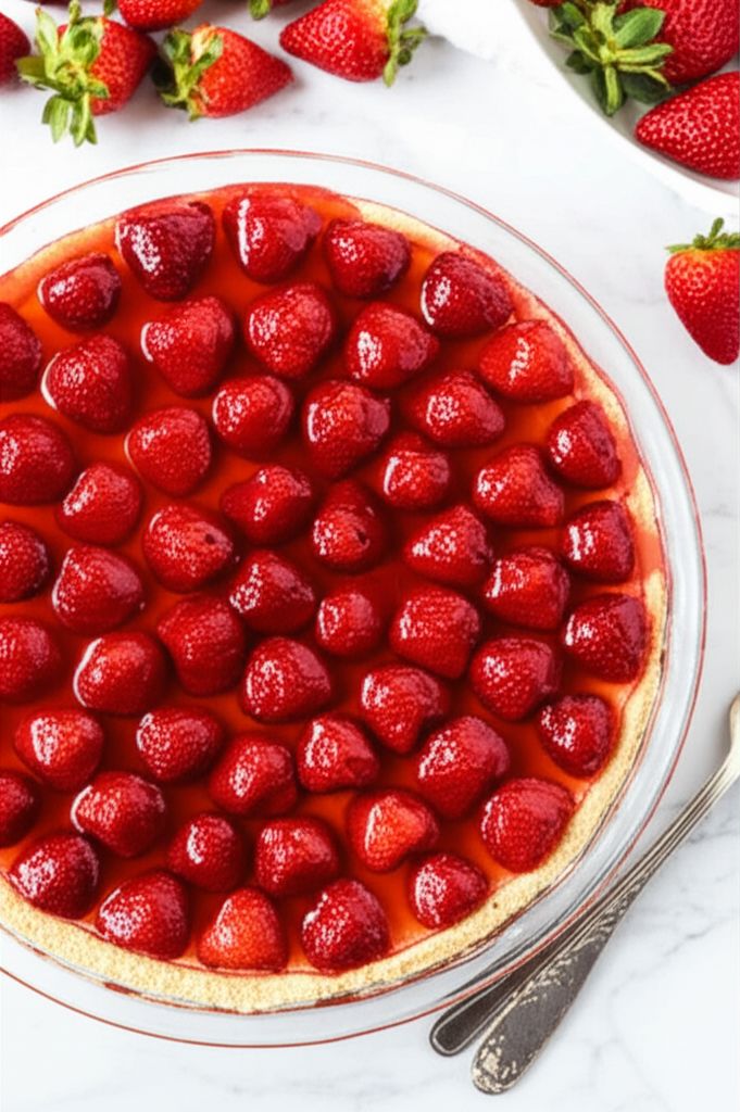 No-Crust Strawberry Pie