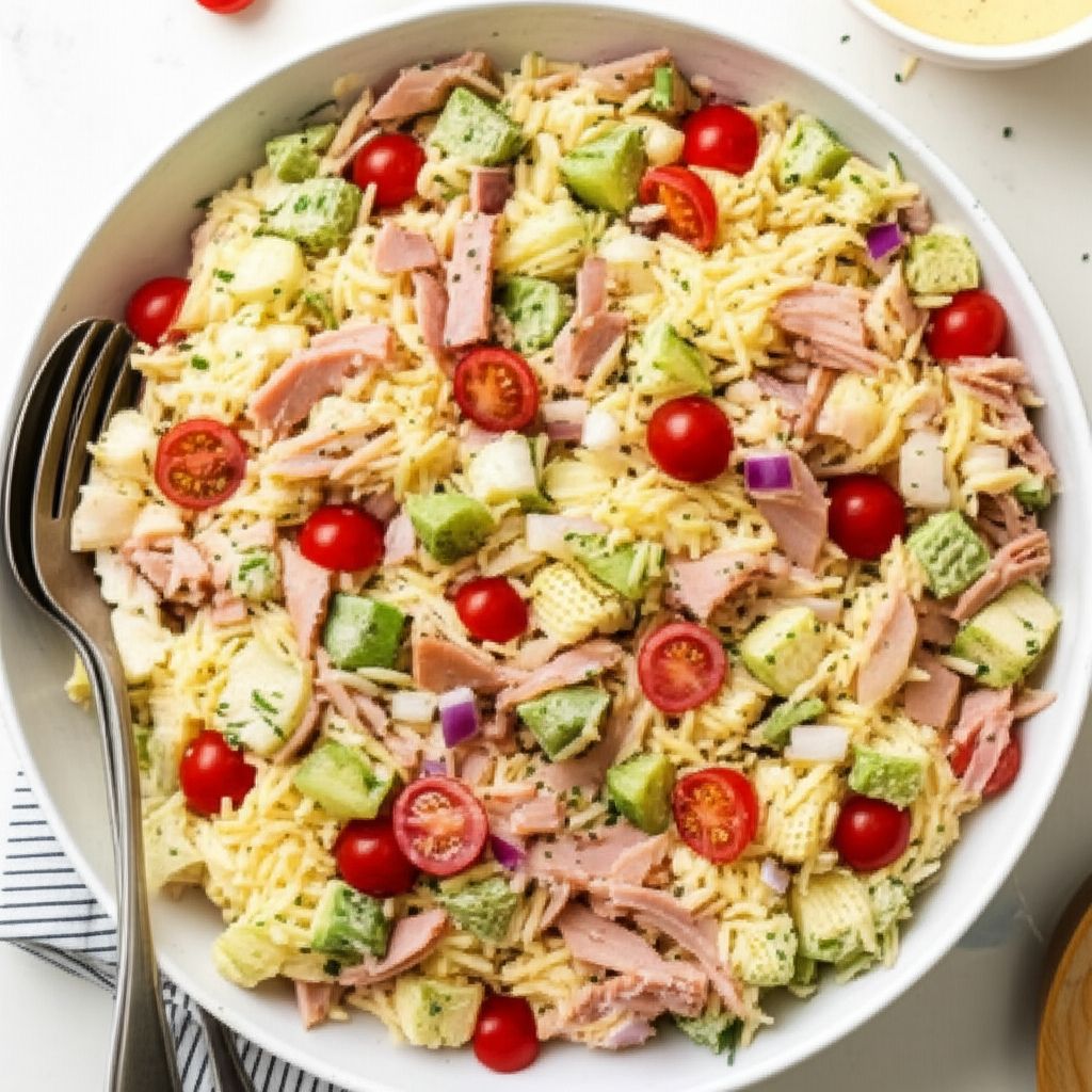 Orzo Ham Salad