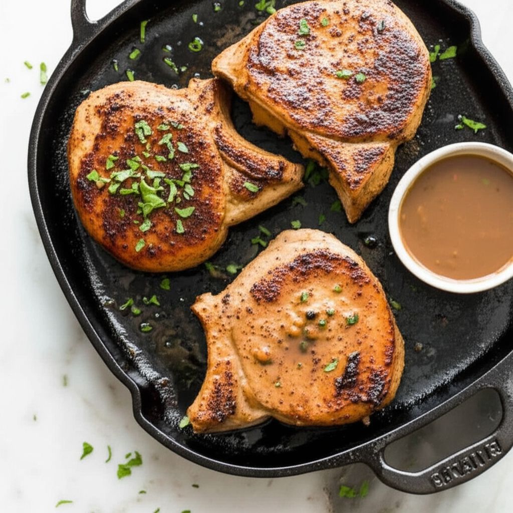 Peach-Stuffed Pork Chops