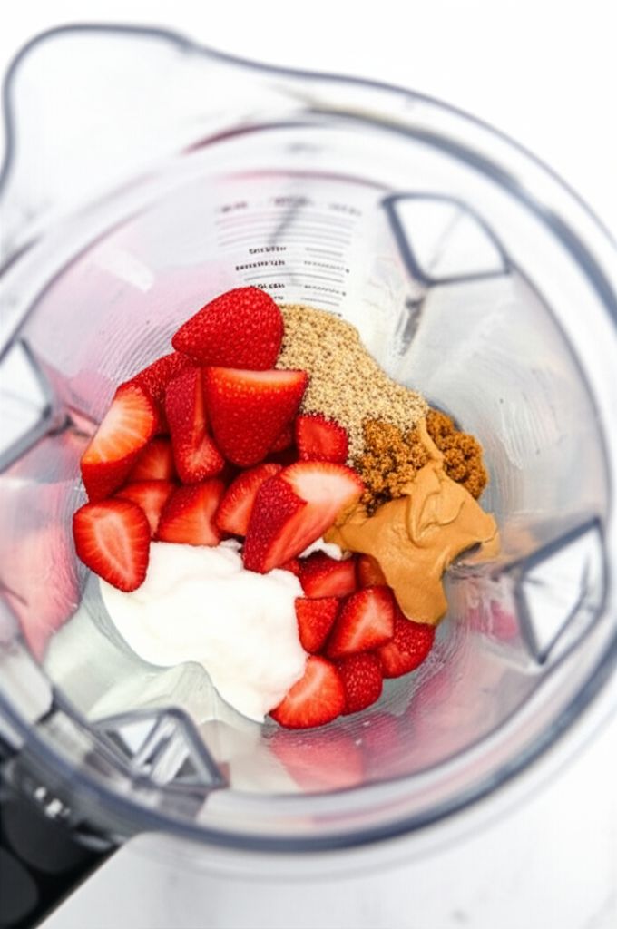 Peanut Butter Strawberry Smoothie