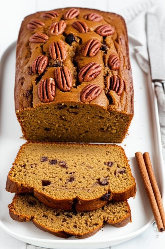 Pumpkin Bread with Raisins and Pecans