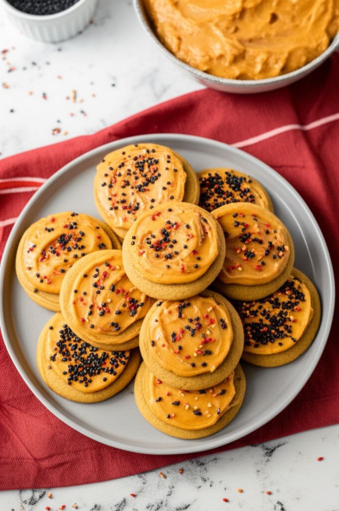 Pumpkin Cookies with Maple Icing