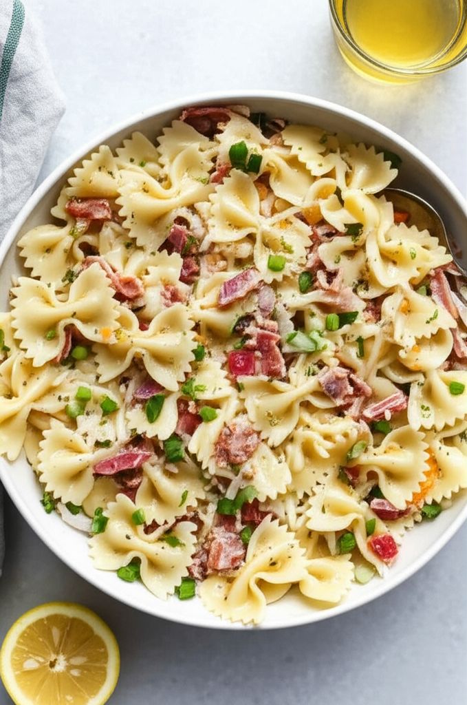 Ranch, Bacon, and Parmesan Pasta Salad