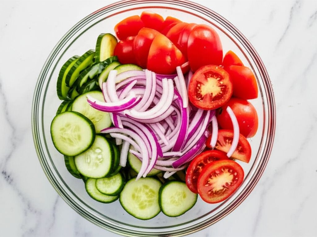 Refreshing Tomato Cucumber Salad
