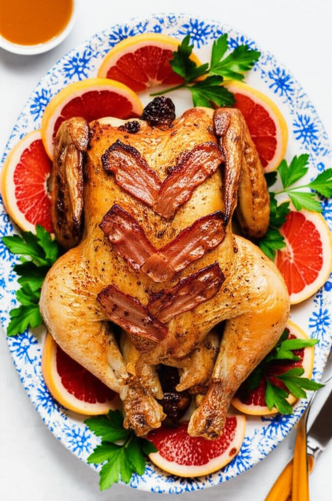 Roast Chicken with Grapefruit