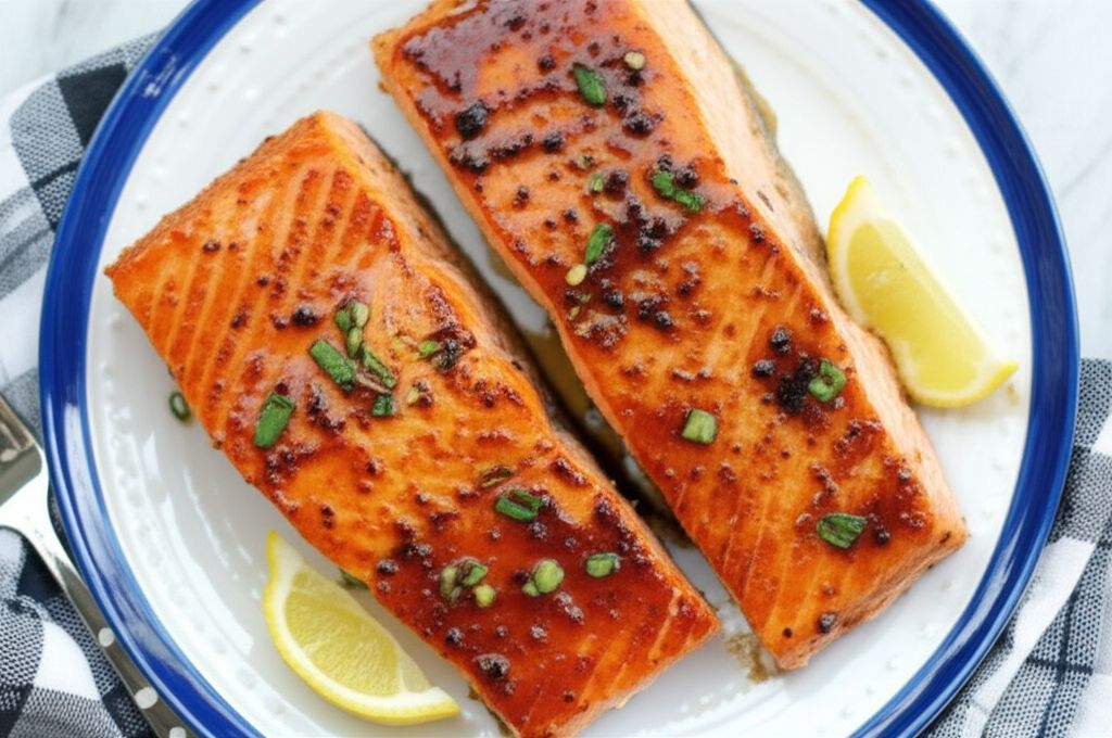 Roast Salmon With Balsamic Vinegar