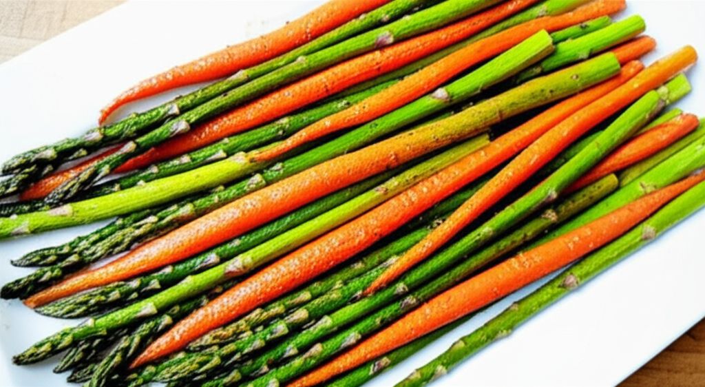 Roasted Asparagus and Carrots