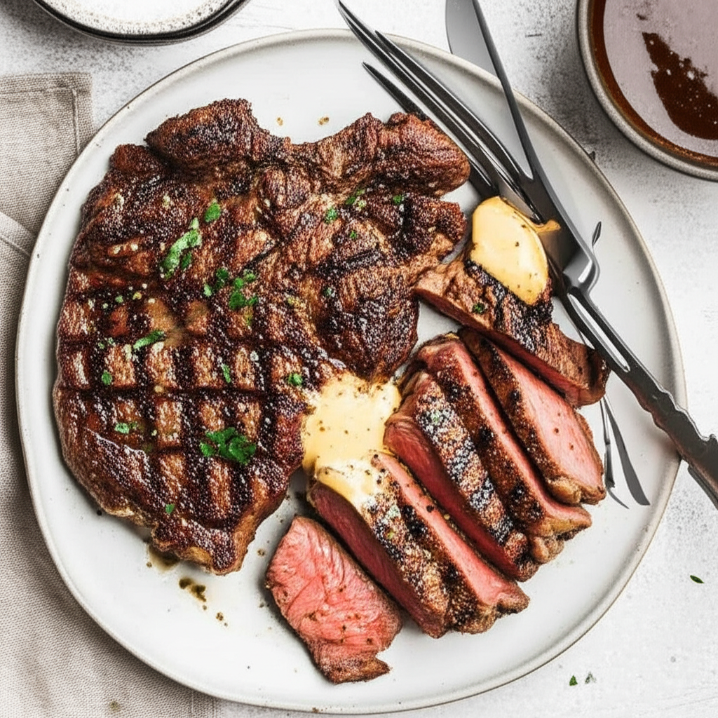 Simple Cast-Iron Steaks
