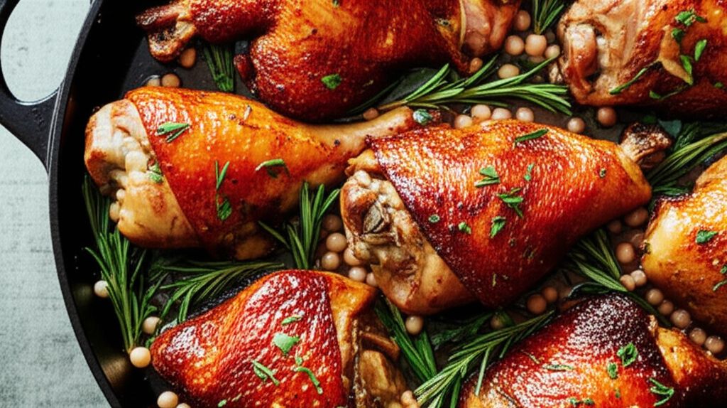 Skillet Turkey with Bacon and White Wine