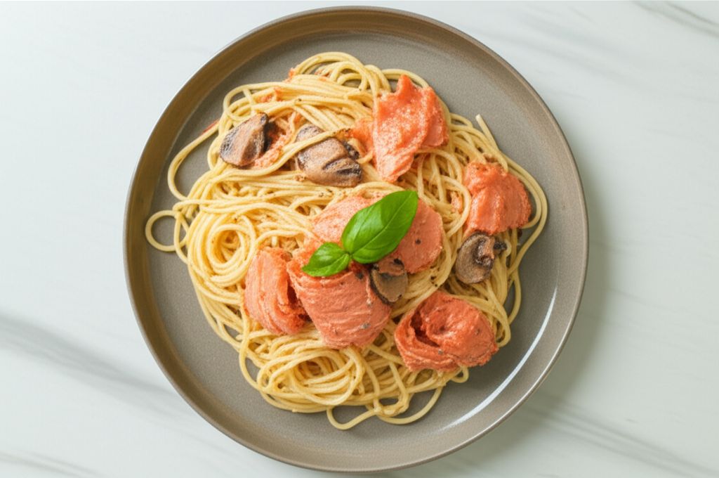 Smoked Salmon Pesto Pasta