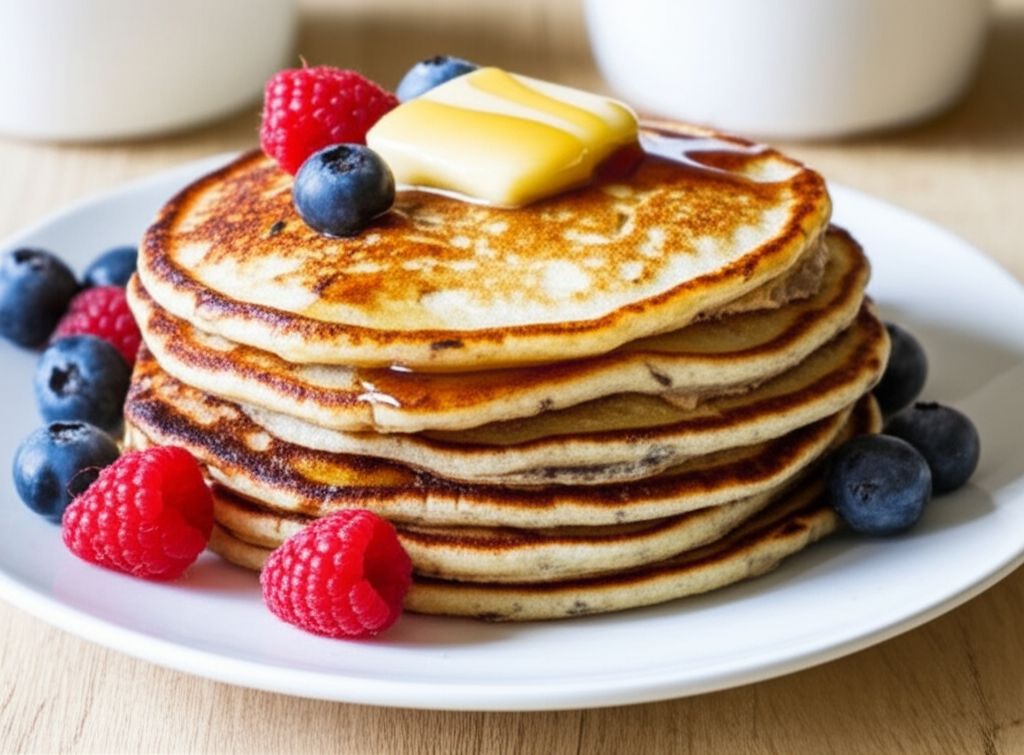 Soymilk Flaxseed Pancakes