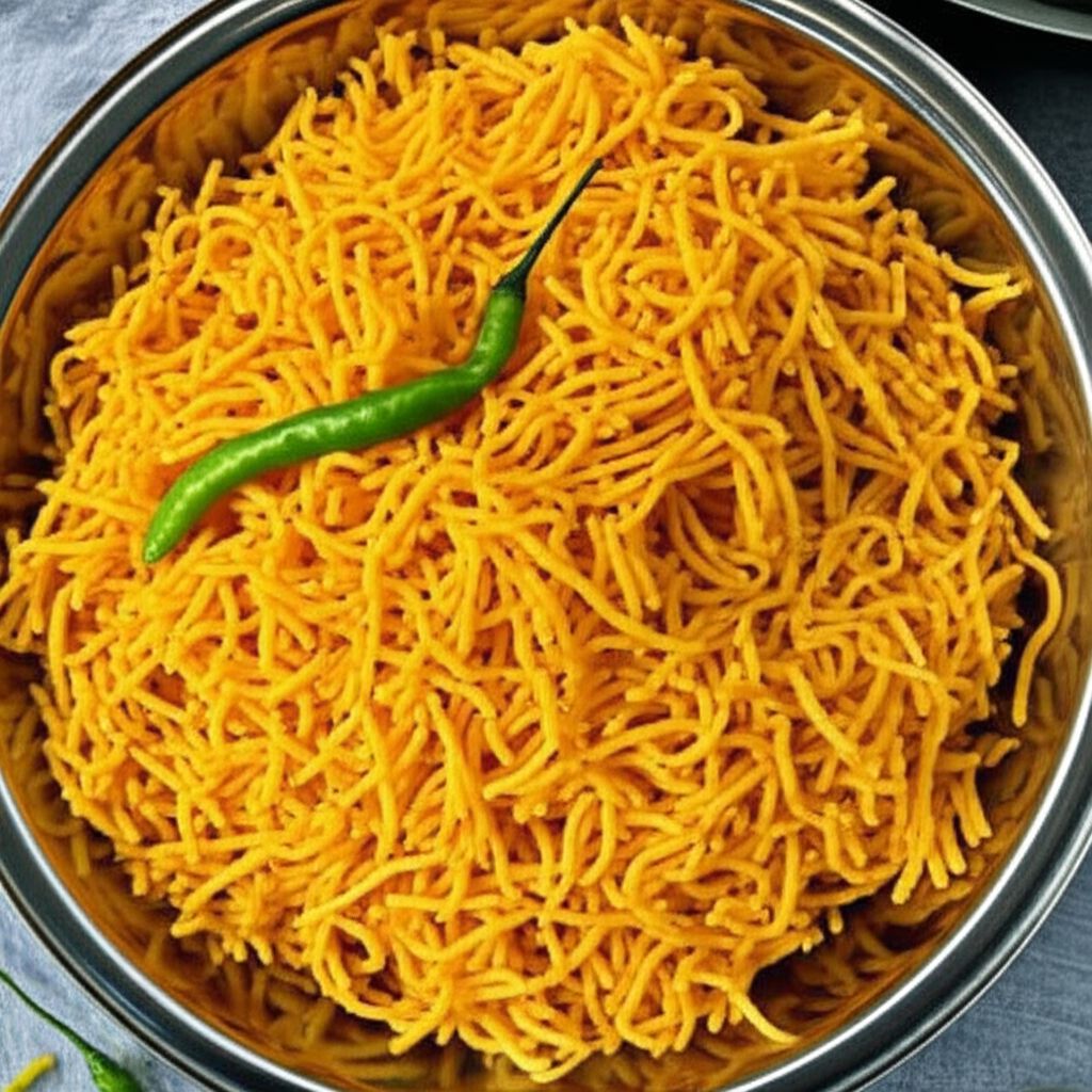 Spicy Potato Noodles (Bataka Sev)