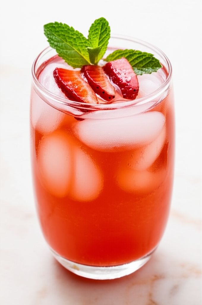 Spinach Strawberry Agua Fresca