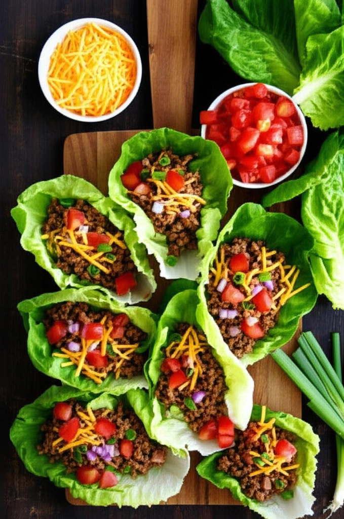 Taco Beef Lettuce Cups