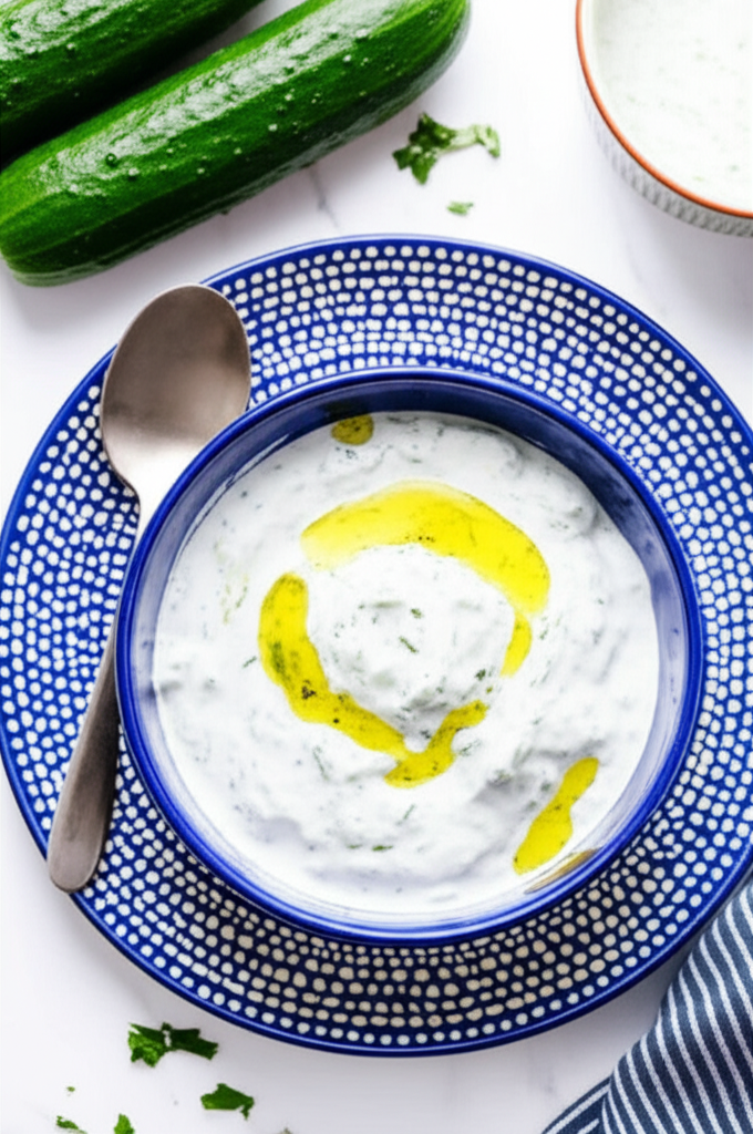 Tzatziki Sauce (Yogurt and Cucumber Dip)