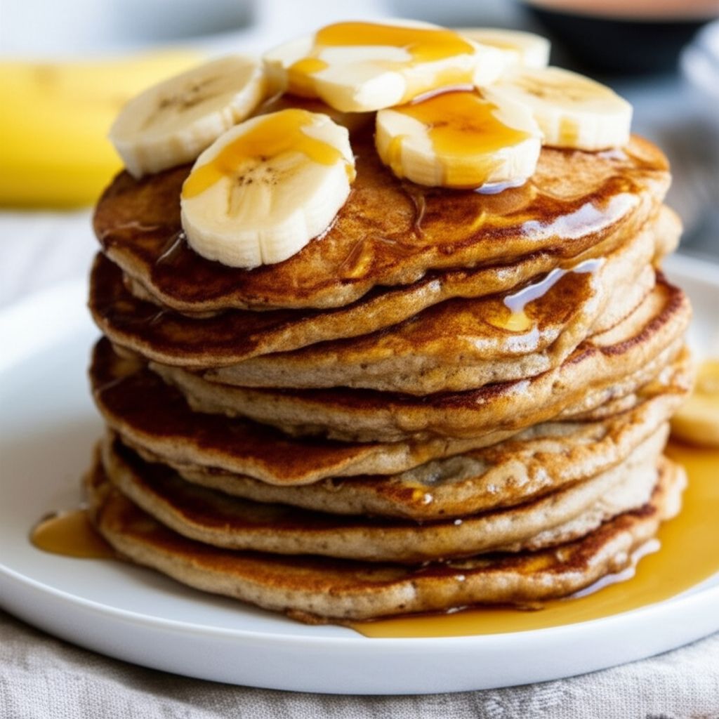 Whole Grain Banana Pancakes