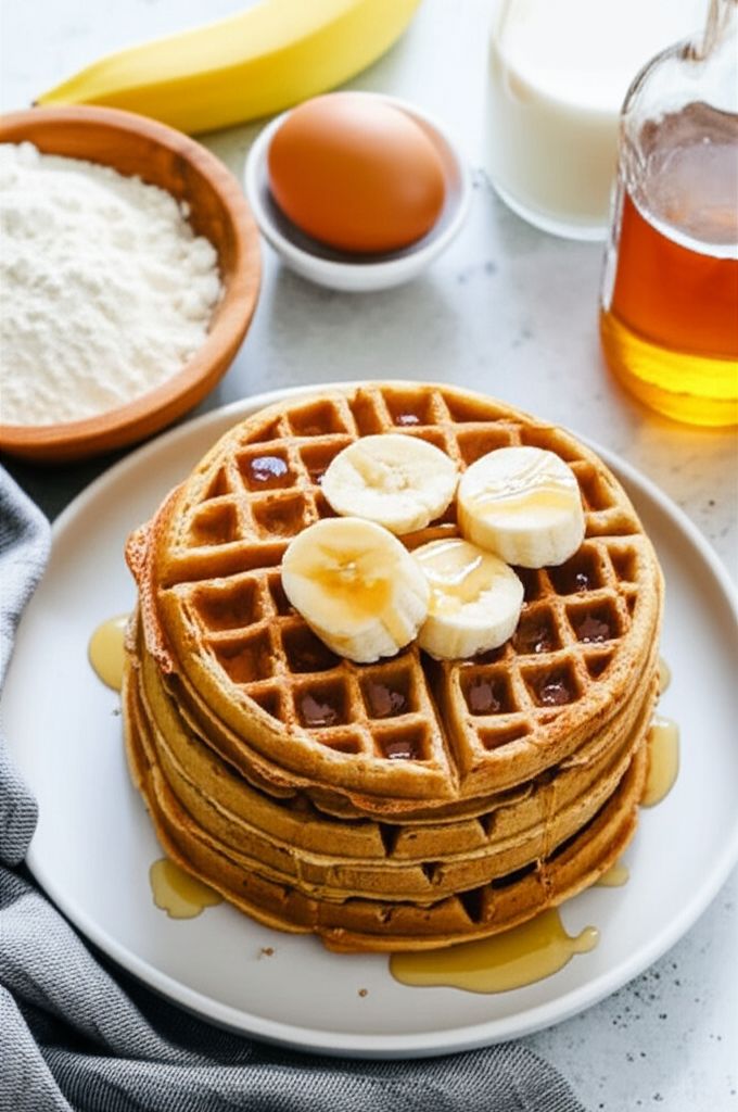 Whole Wheat Coconut Oil Waffles