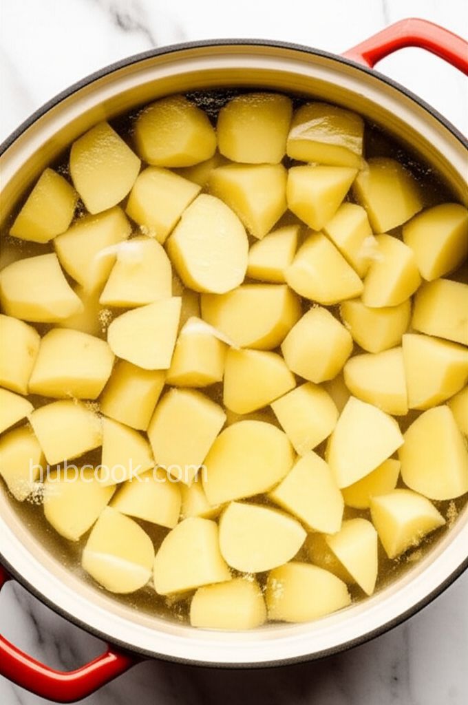 Yukon Gold Mashed Potatoes with Feta and Garlic