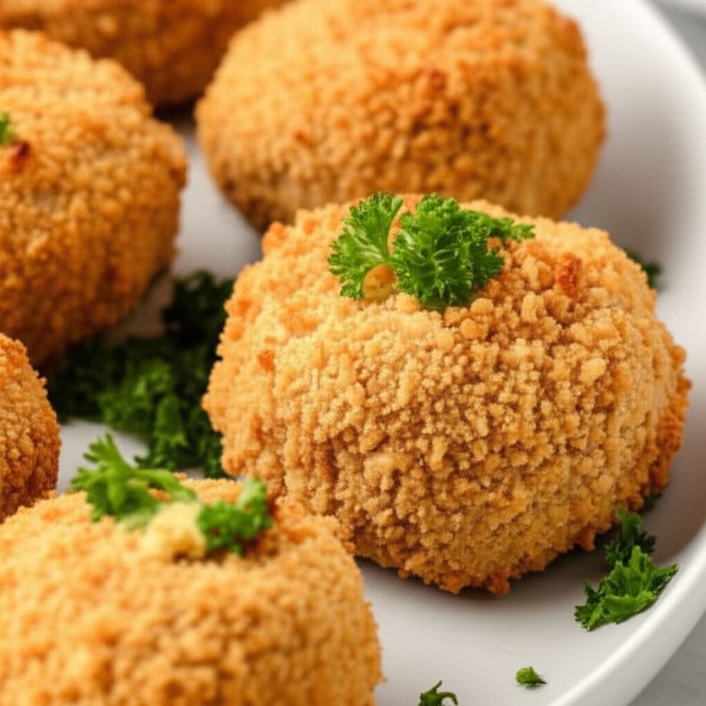 Air Fryer Ranch-Breaded Mushrooms