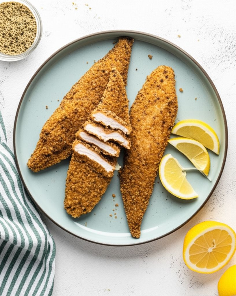 Air Fryer Tilapia Milanese for Two