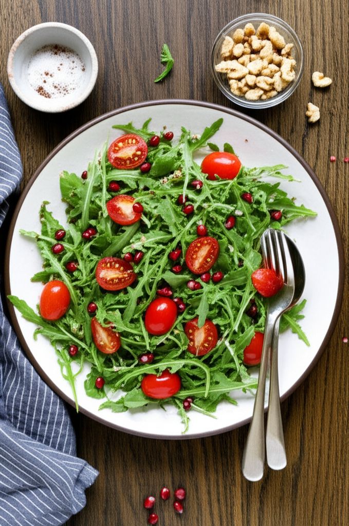 Arugula Salad with Pomegranate Molasses