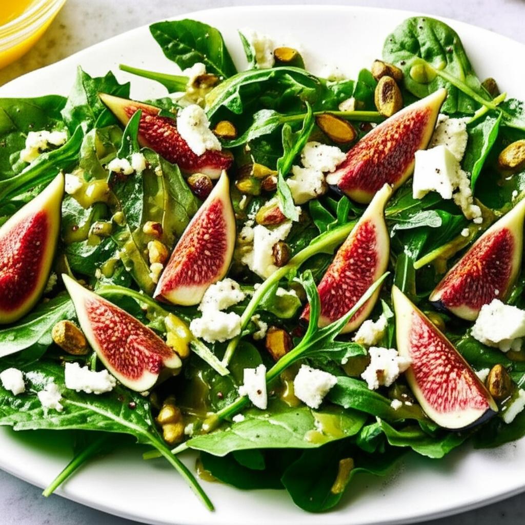 Arugula-Fig Salad with Creamy Gorgonzola