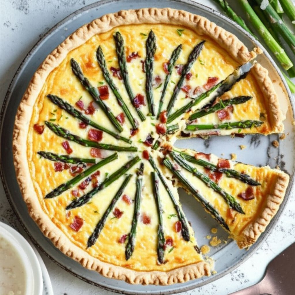Asparagus and Mushroom Quiche