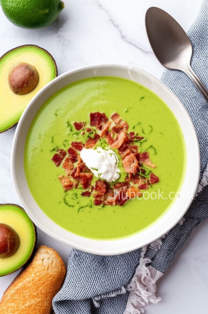 Avocado and Bacon Soup