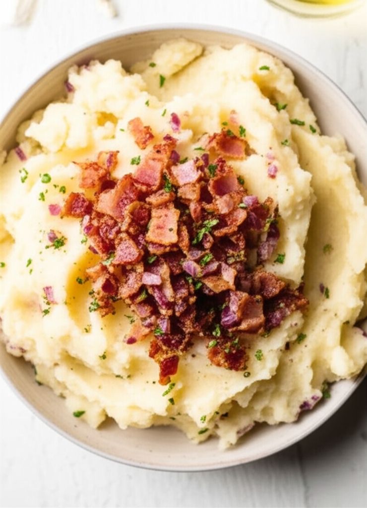 Bacon Rosemary Mashed Potatoes