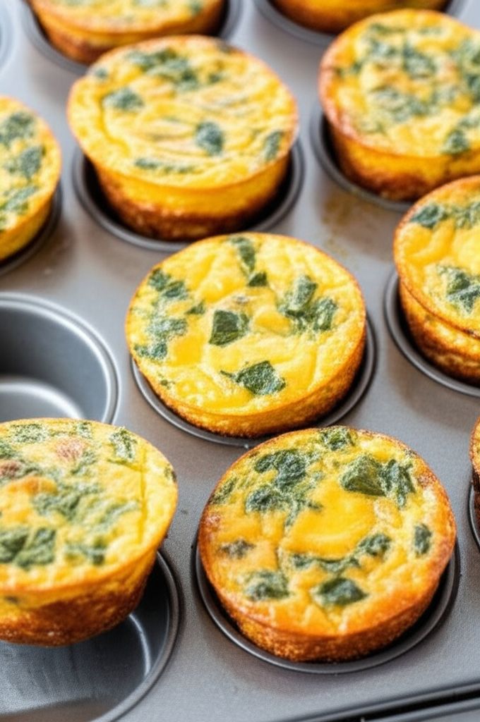 Baked Spinach and Egg White Muffins