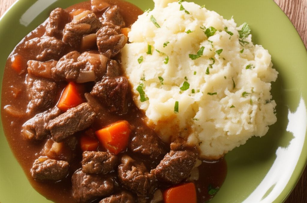 Beer-Braised Irish Stew and Colcannon