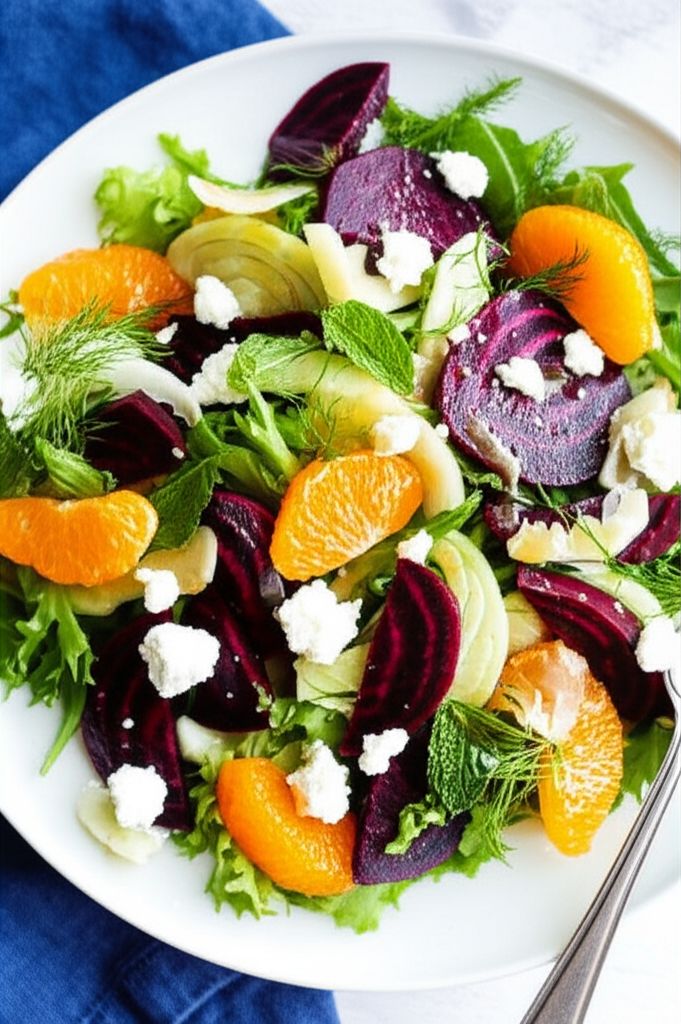 Beet, Fennel and Mandarin Orange Salad