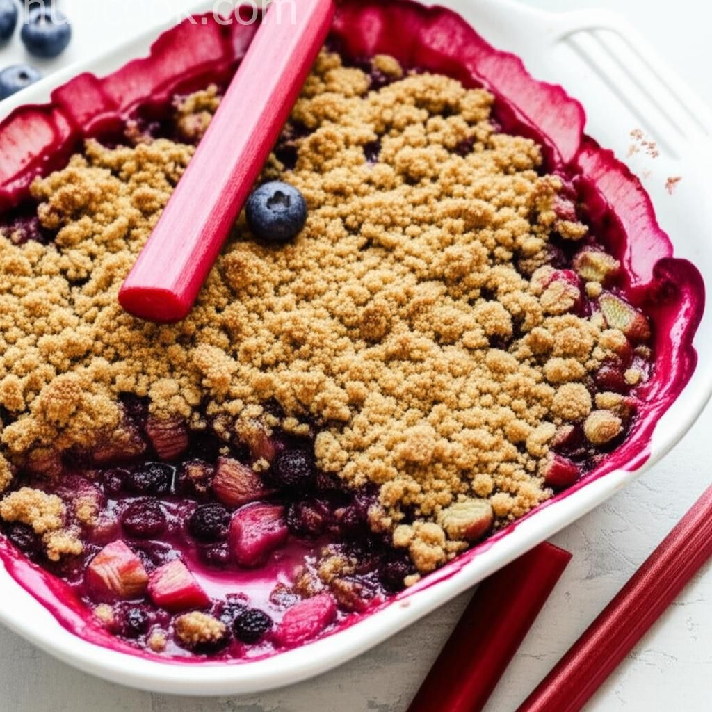 Blueberry Rhubarb Crisp