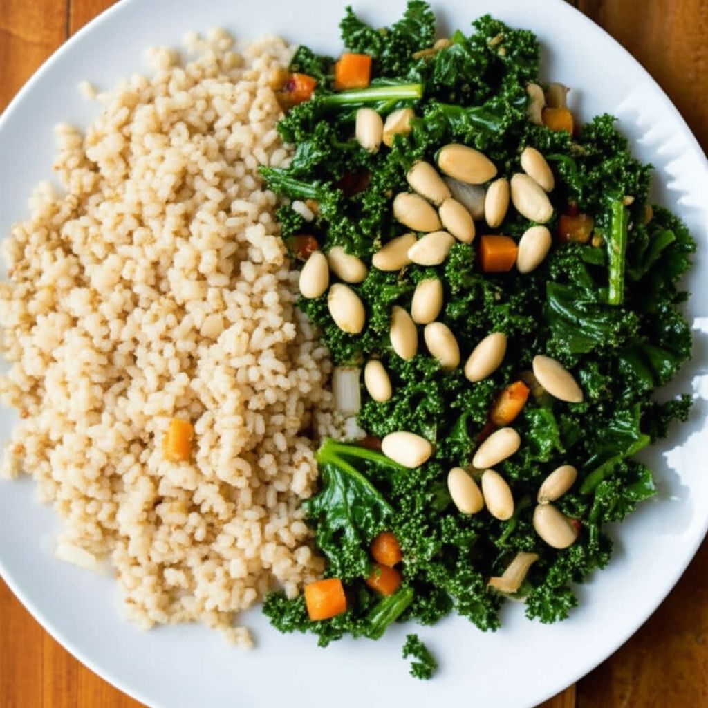 Brown Rice and Kale Salad