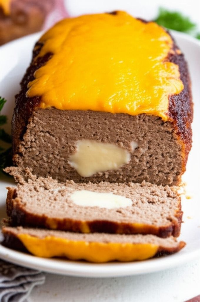 Cheese-Stuffed Turkey Meat Loaf